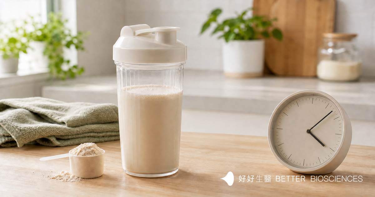 乳清蛋白不用搶在運動後30分鐘喝！正確時機、劑量與沖泡方法